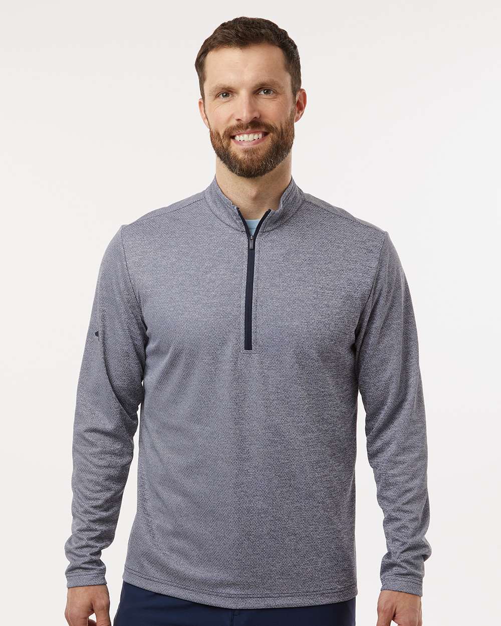Adidas Men's Space Dyed Quarter-Zip Pullover A593