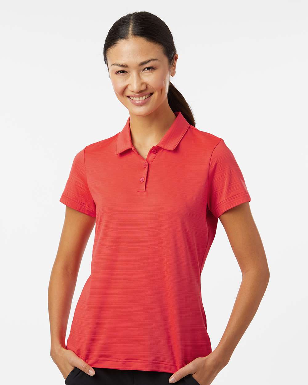 Adidas Women's Textured Stripe Polo A707