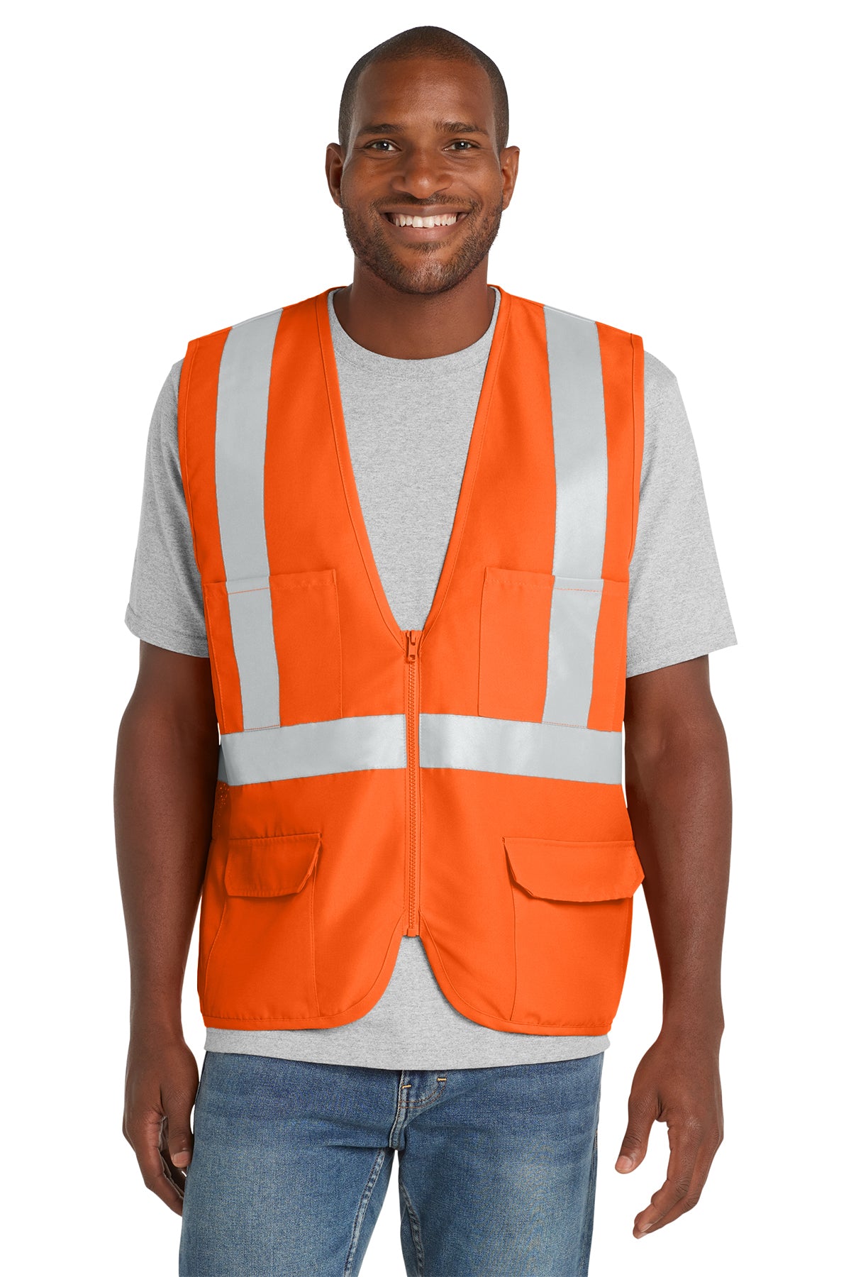 CornerStone® - ANSI 107 Class 2 Mesh Back Safety Vest | CSV405 - The Lemon Print & Design Studio