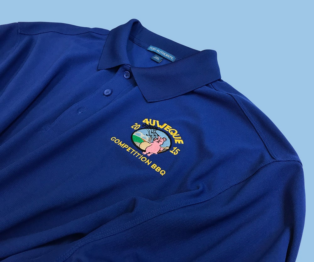 custom embroidery on polos