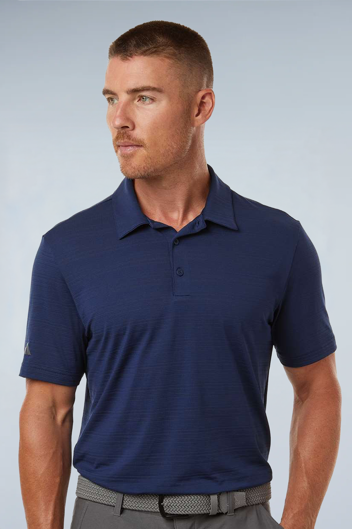 Adidas Men's Textured Stripe Polo A704