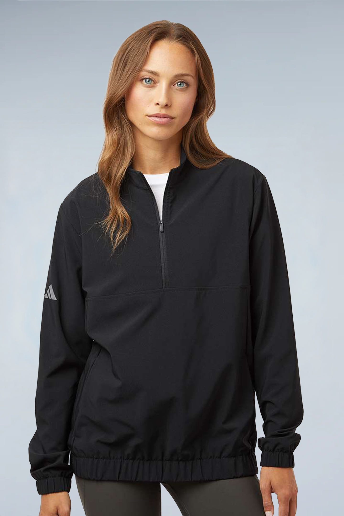 Adidas Women's Stretch Woven Half-Zip Pullover A706
