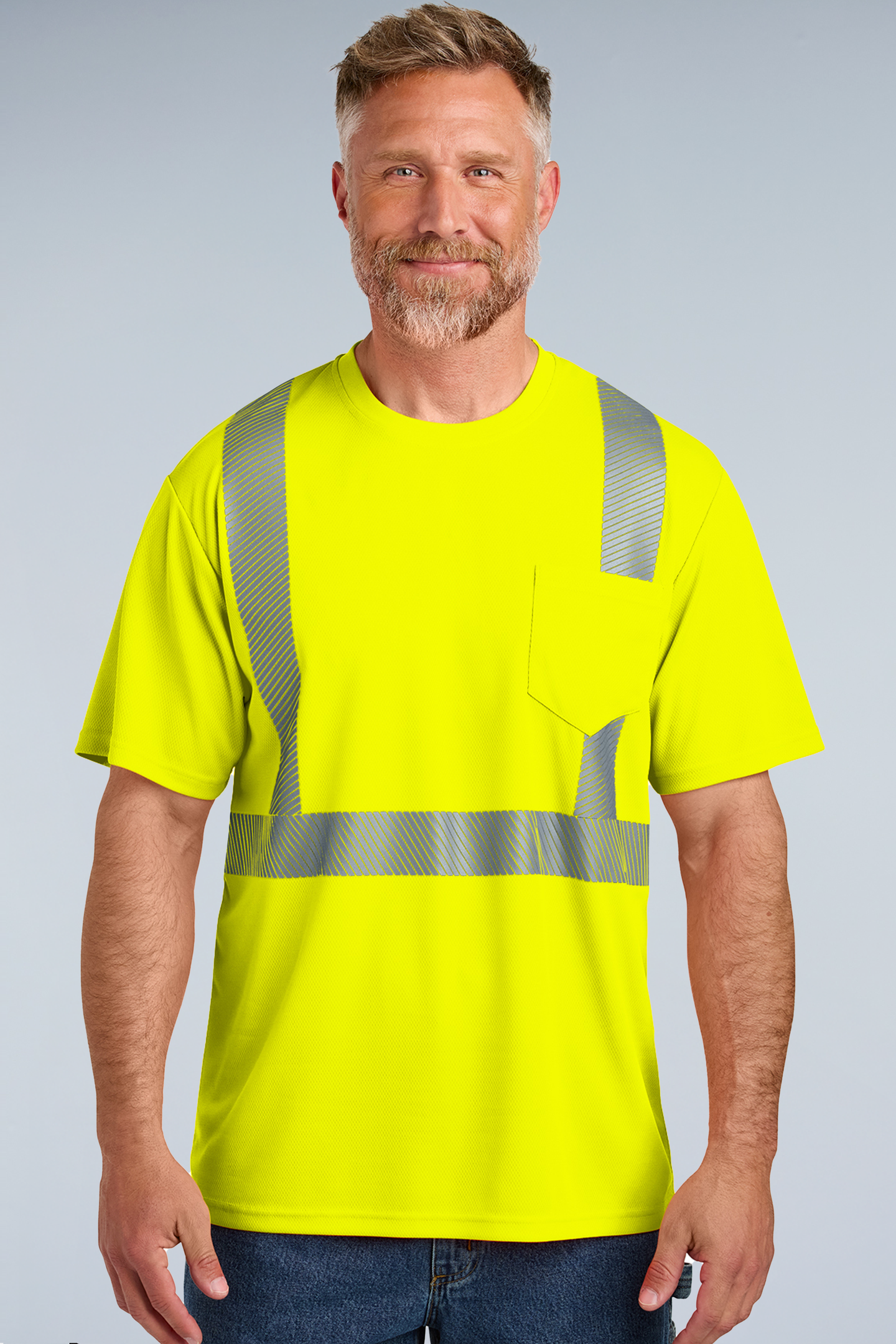 CornerStone® ANSI 107 Class 2 Segmented Tape Tee| CS204 - The Lemon Print & Design Studio