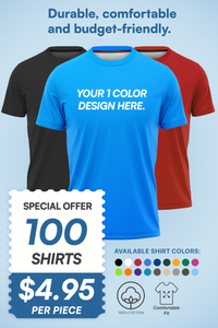 Best Value T-Shirt Package - 100 Shirts