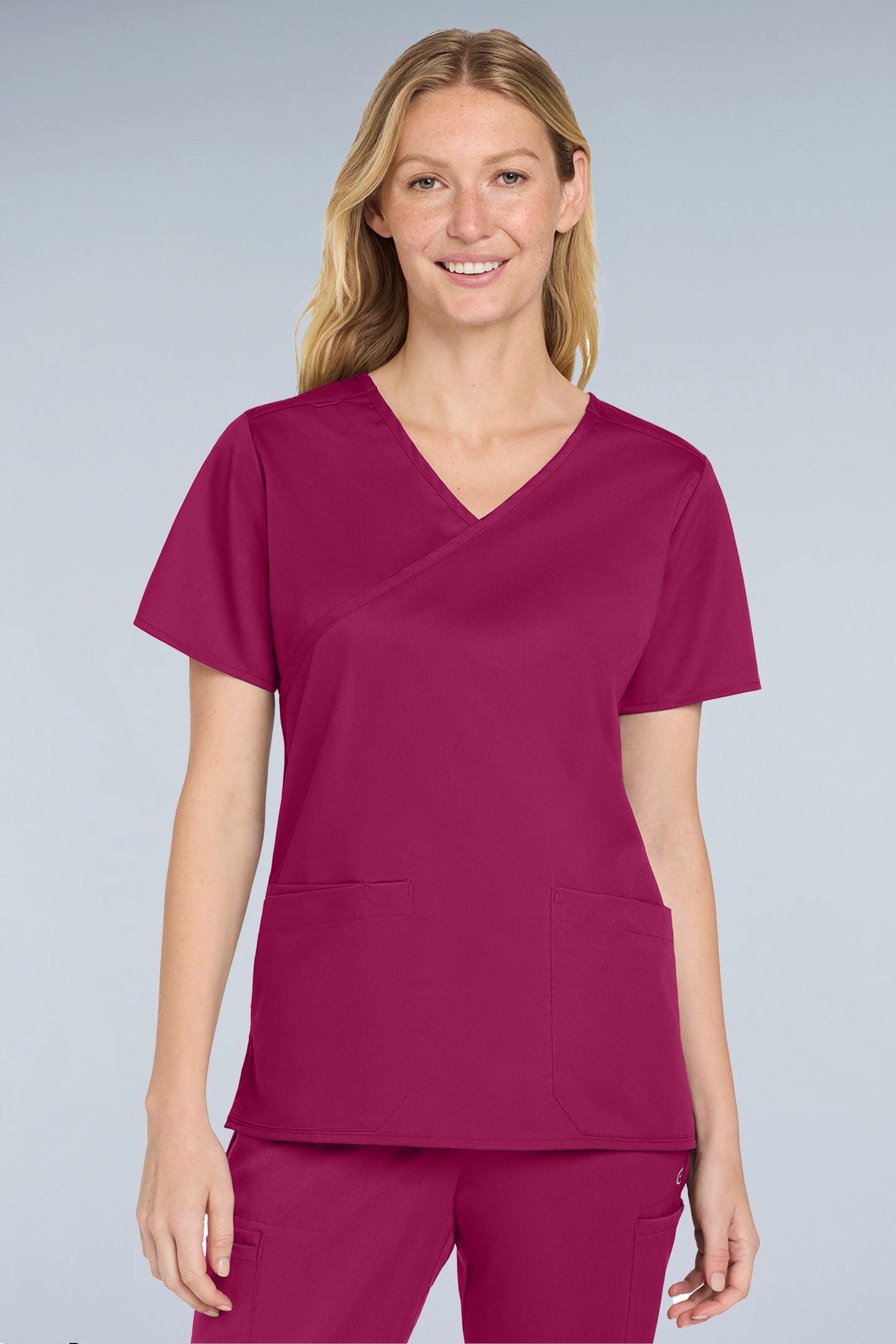 Wink® Women’s WorkFlex™ Mock Wrap Top | WW4760 - The Lemon Print & Design Studio