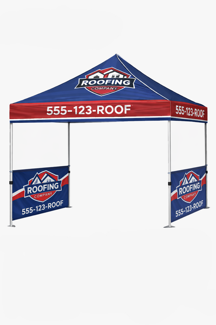 10x10 Custom Canopy Tent Half Side Walls