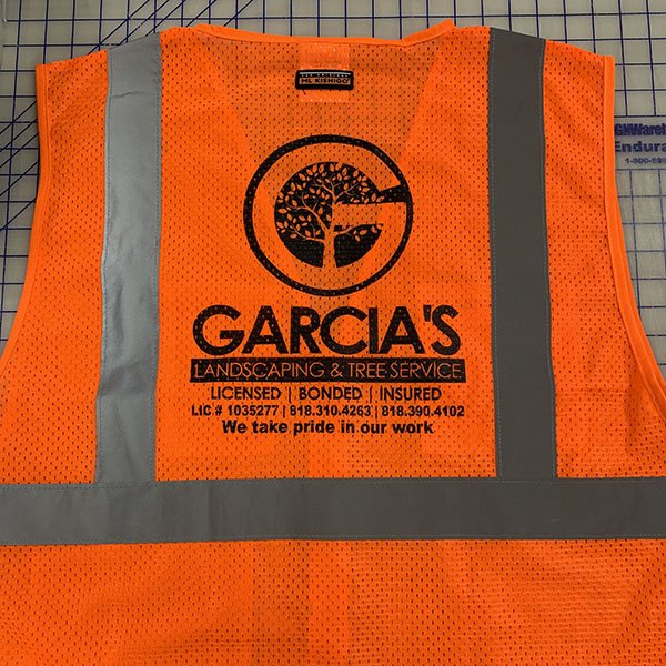custom printed safety vest