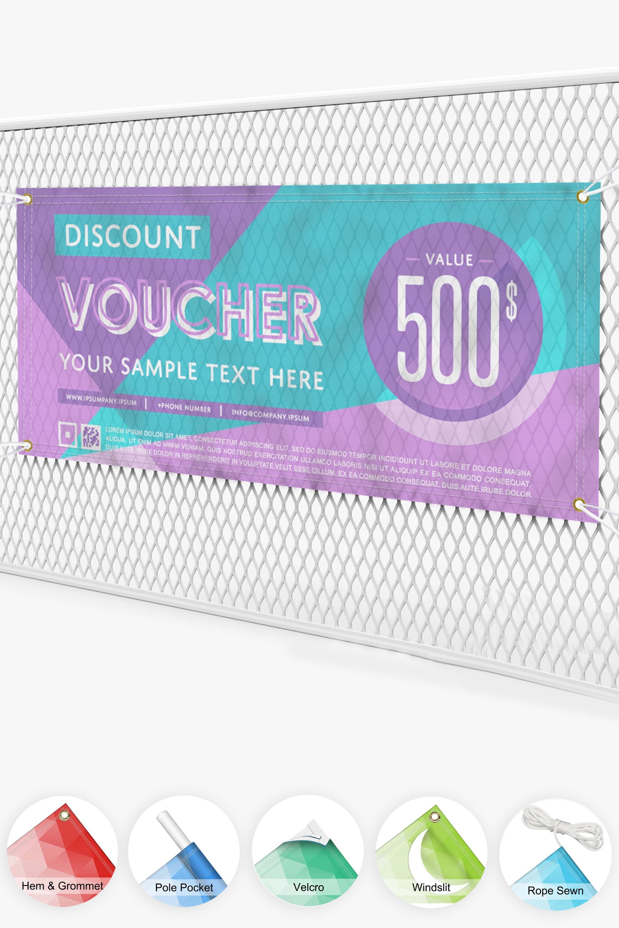 Mesh Banner - The Lemon Print & Design Studio