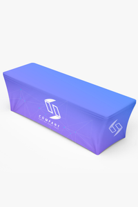 8ft Custom Printed Fitted Stretch Table Cover