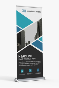 Deluxe Retractable Roll-Up Banner Stand - The Lemon Print & Design Studio
