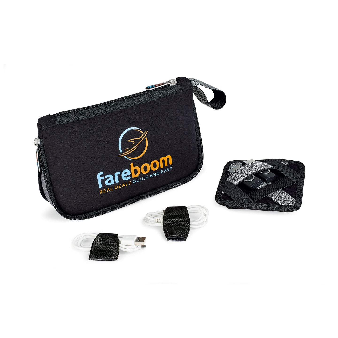 Circuit Expandable Tech Organizer - Black | Custom Branded | Lemon Print