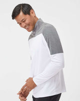 Adidas Men's Ultimate365 Lightweight Colorblocked Quarter-Zip Pullover A552