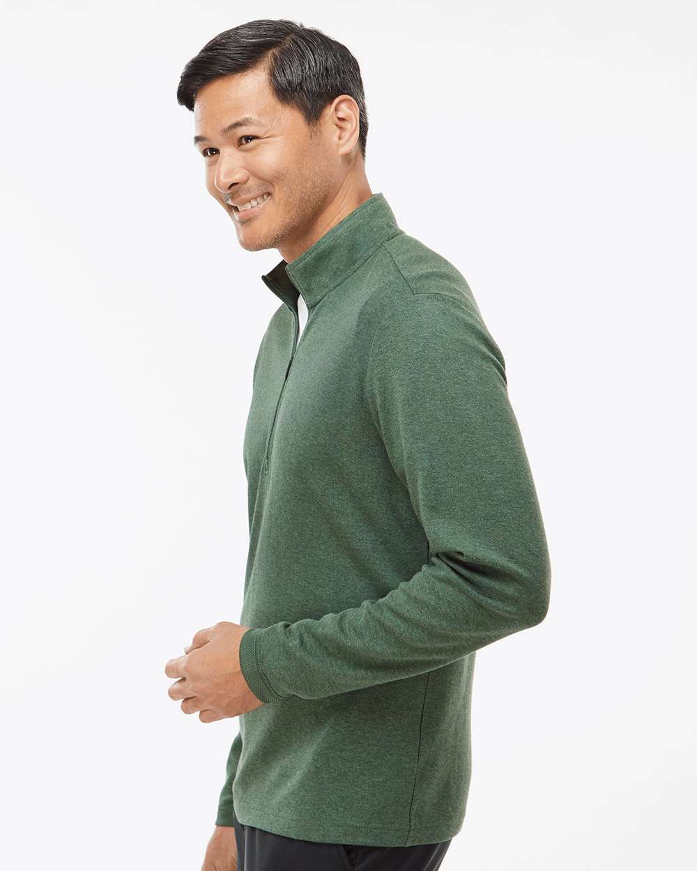 Adidas Men's 3-Stripes Quarter-Zip Sweater Pullover A554