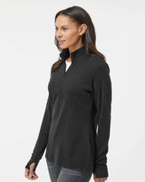 Adidas Women's 3-Stripes Quarter-Zip Sweater Pullover A555