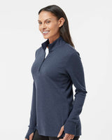 Adidas Women's 3-Stripes Quarter-Zip Sweater Pullover A555