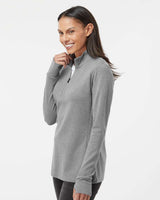 Adidas Women's 3-Stripes Quarter-Zip Sweater Pullover A555