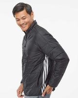 Adidas Men's 3-Stripes Puffer Full-Zip Jacket A570
