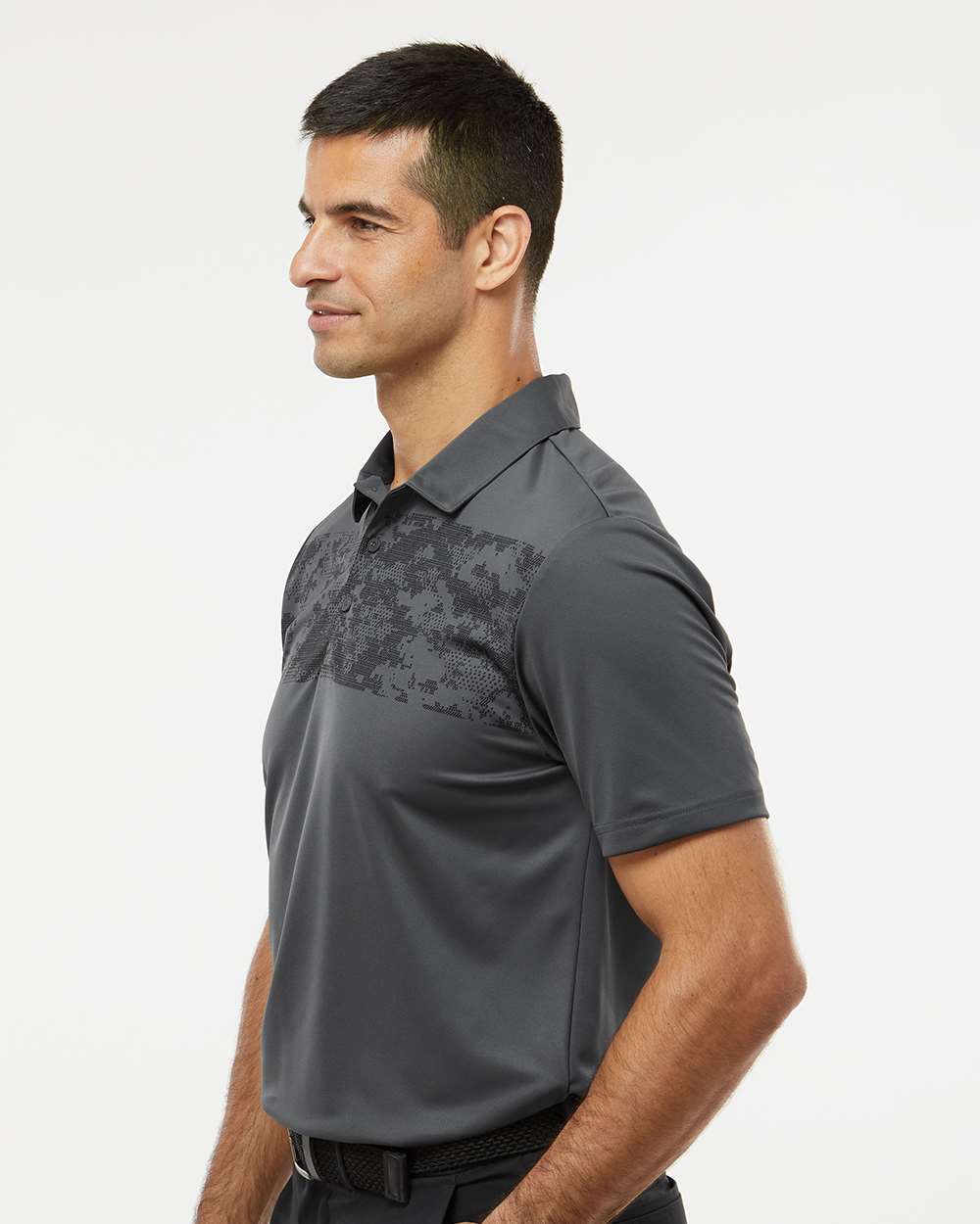 Adidas Men's Camo Chest Print Polo A585
