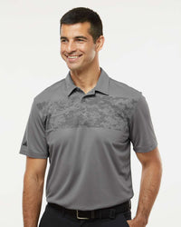 Adidas Men's Camo Chest Print Polo A585