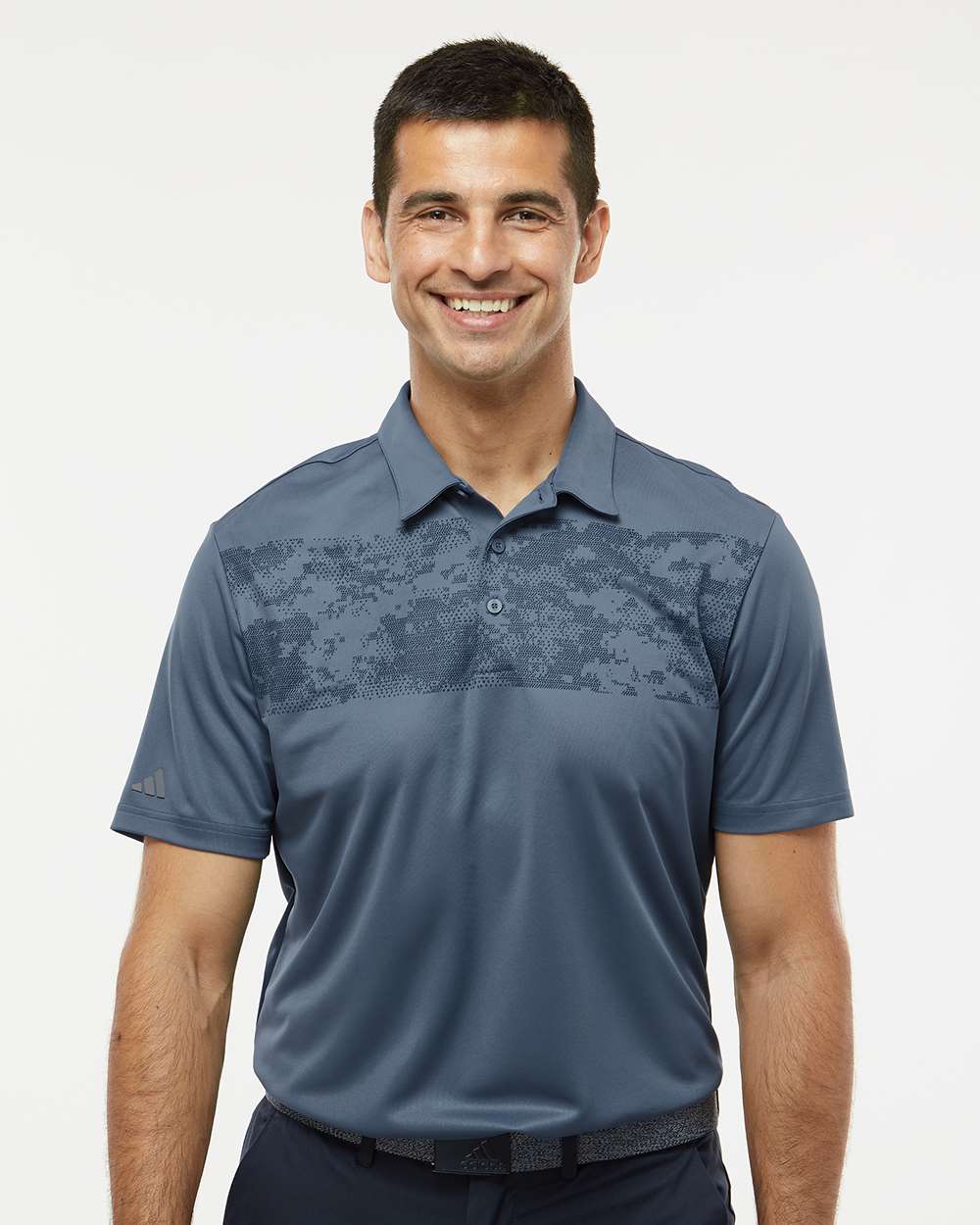 Adidas Men's Camo Chest Print Polo A585