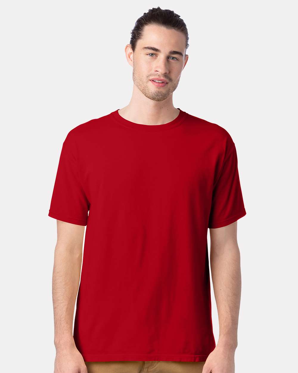 Hanes ComfortWash GDH100 Garment-Dyed T-Shirt - Athletic Red