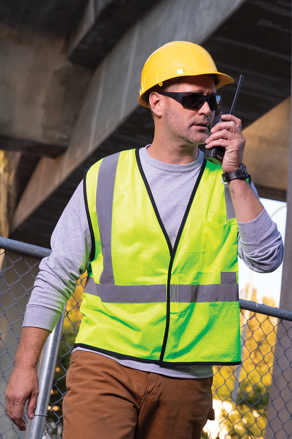 CornerStone ® ANSI 107 Class 2 Economy Mesh One-Pocket Vest | CSV100 - The Lemon Print & Design Studio 
