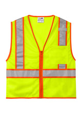 CornerStone® ANSI 107 Class 2 Mesh Zippered Two-Tone Vest | CSV103