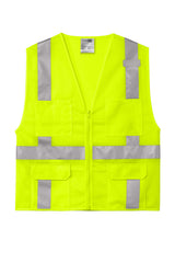 CornerStone® ANSI 107 Class 2 Mesh Six-Pocket Zippered Vest | CSV104