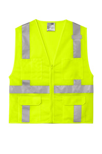 CornerStone® ANSI 107 Class 2 Mesh Six-Pocket Zippered Vest | CSV104
