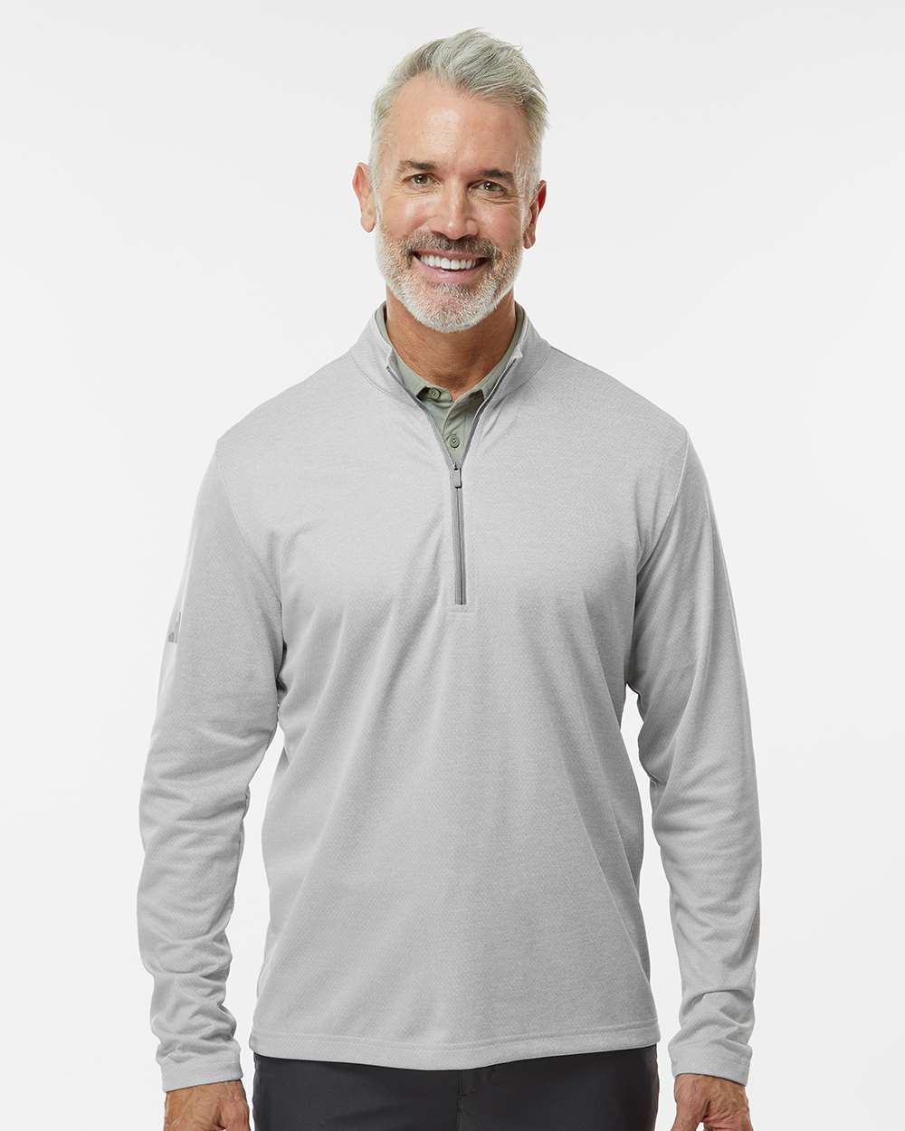 Adidas Men's Space Dyed Quarter-Zip Pullover A593
