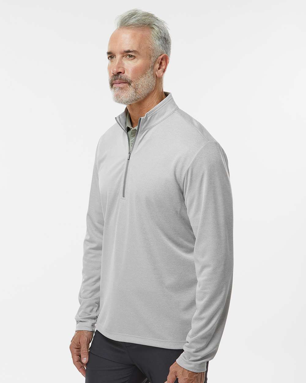 Adidas Men's Space Dyed Quarter-Zip Pullover A593