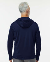 Adidas Men's Lightweight Quarter-Zip Hooded Pullover A596