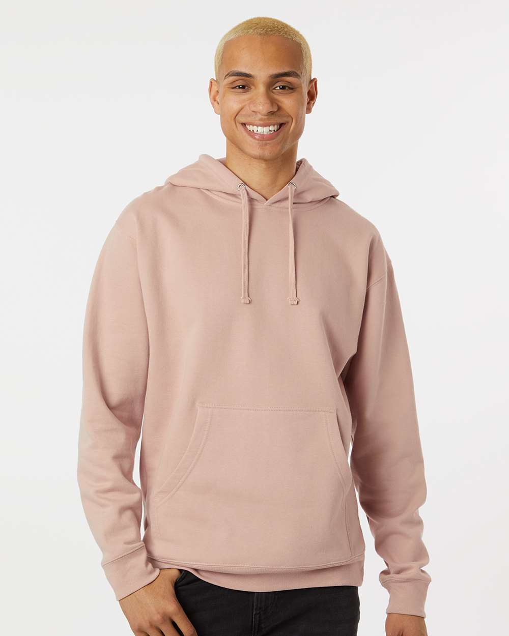 Independent Trading SS4500 Midweight Hoodie - Dusty Pink