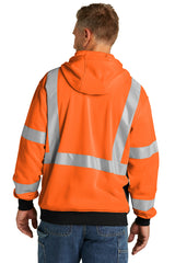 CornerStone® ANSI 107 Class 3 Heavy-Duty Fleece Full-Zip Hoodie | CSF300