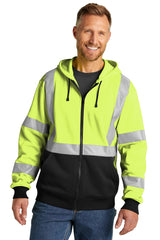 CornerStone® ANSI 107 Class 3 Heavy-Duty Fleece Full-Zip Hoodie | CSF300