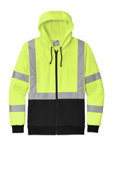 CornerStone® ANSI 107 Class 3 Heavy-Duty Fleece Full-Zip Hoodie | CSF300