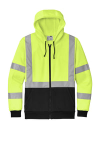 CornerStone® ANSI 107 Class 3 Heavy-Duty Fleece Full-Zip Hoodie | CSF300