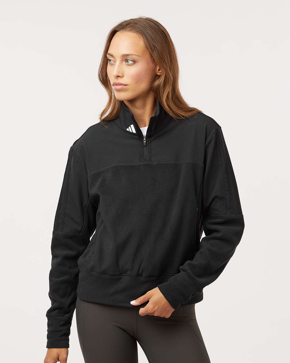 Adidas Women's Fleece Quarter-Zip Pullover A601