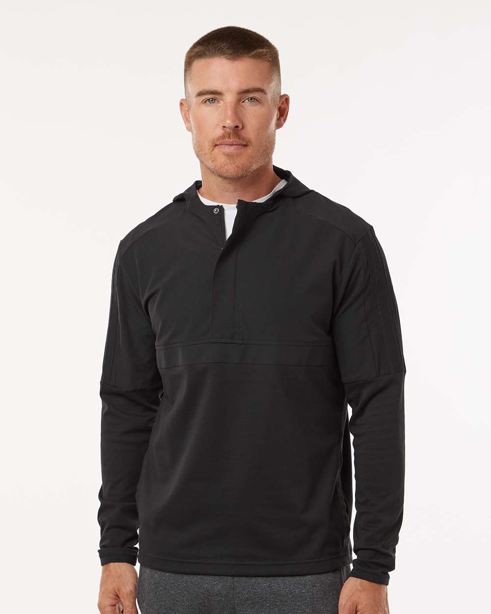 Adidas Men's Half-Zip Hooded Anorak A607