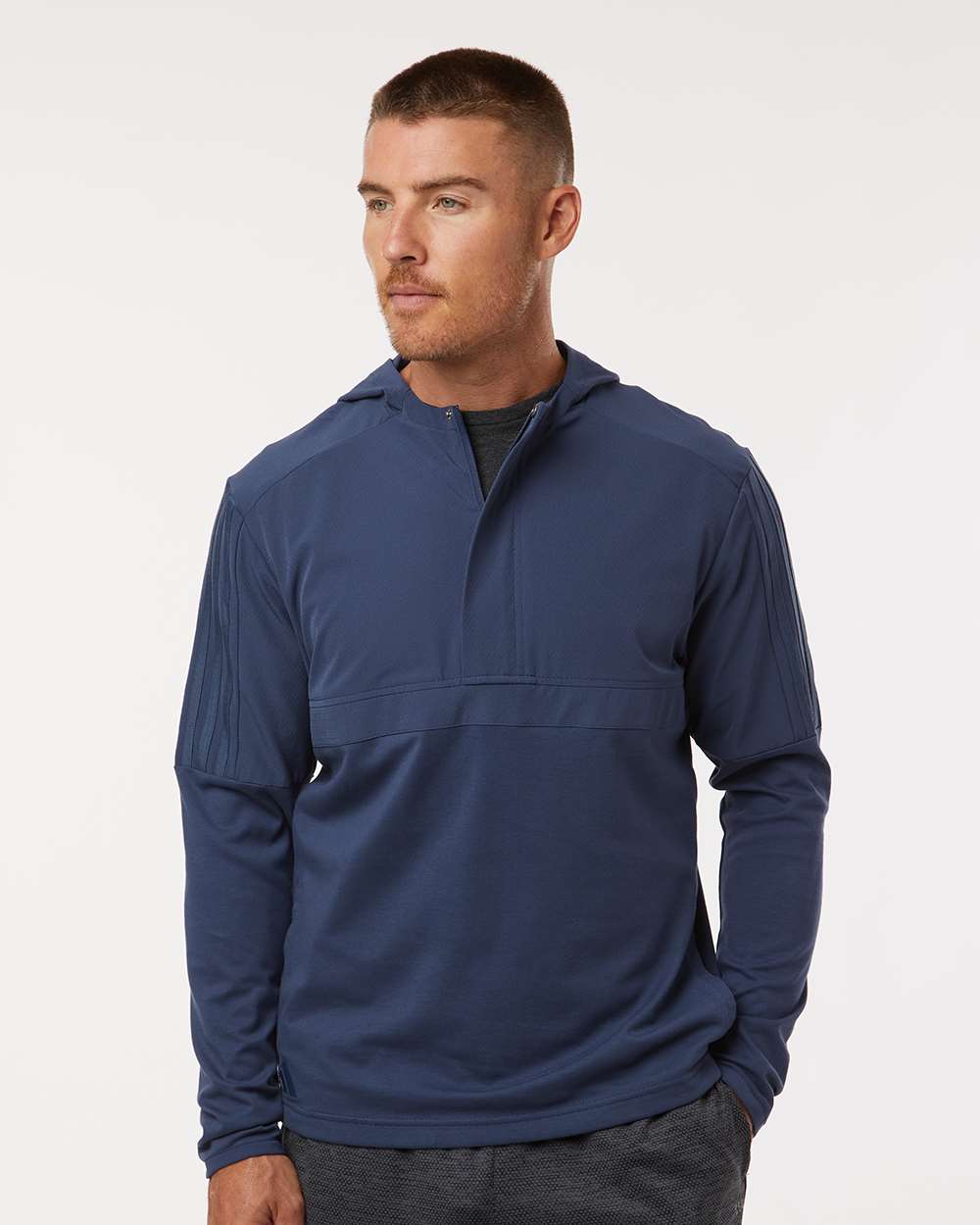 Adidas Men's Half-Zip Hooded Anorak A607
