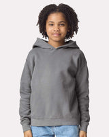 Youth Garment-Dyed Lightweight Fleece Hooded Sweatshirt