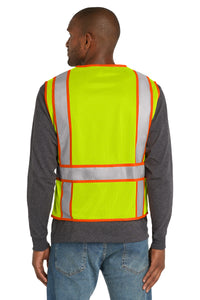 CornerStone® ANSI 107 Class 2 Mesh Zippered Two-Tone Vest | CSV103