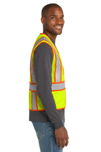 CornerStone® ANSI 107 Class 2 Mesh Zippered Two-Tone Vest | CSV103