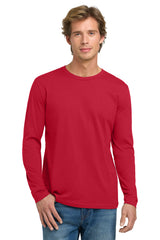 Next Level 3601 Cotton Long Sleeve T-Shirt - Red