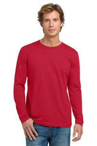 Next Level 3601 Cotton Long Sleeve T-Shirt - Red