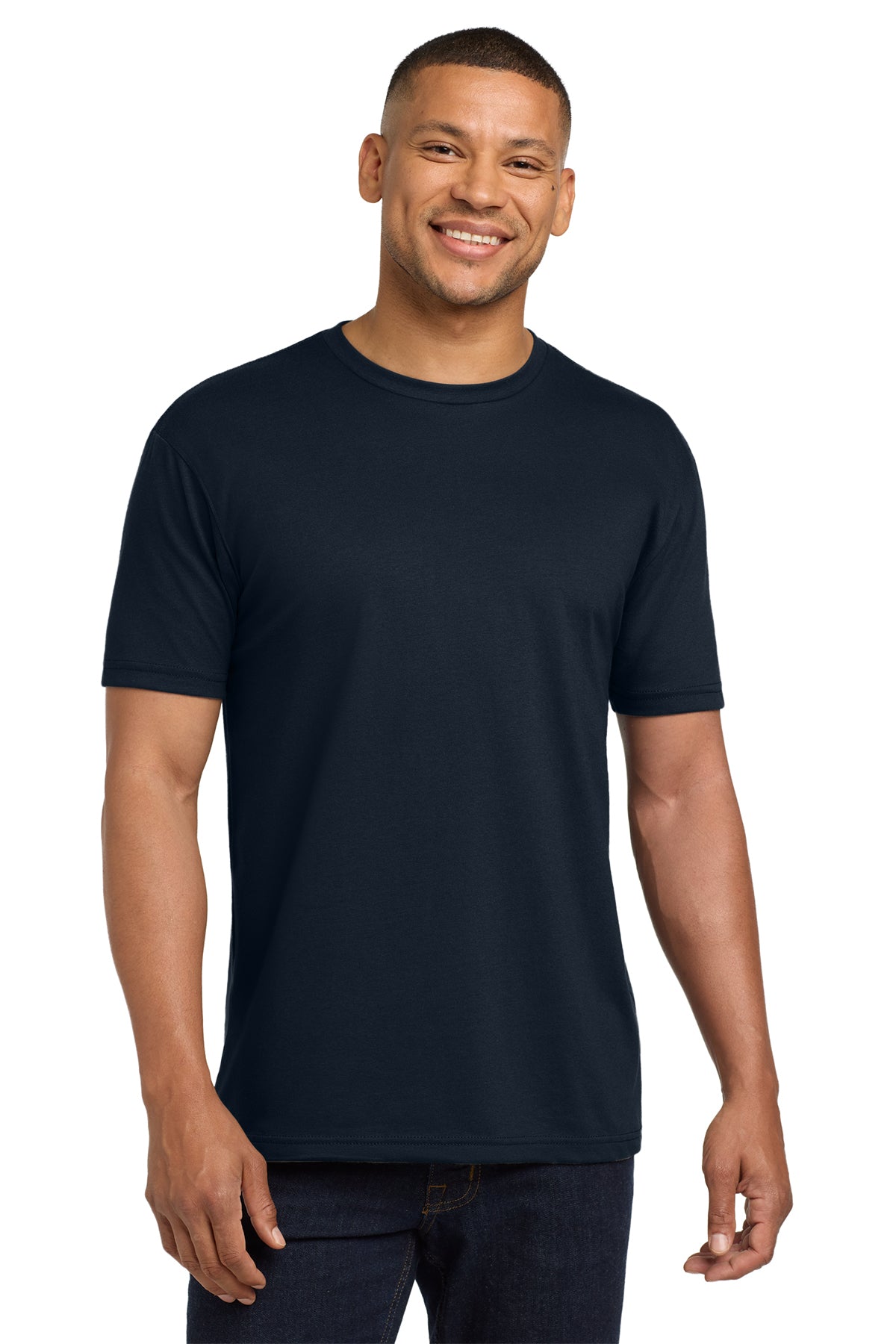 Next Level 6410 CVC Sueded T-Shirt - Midnight Navy