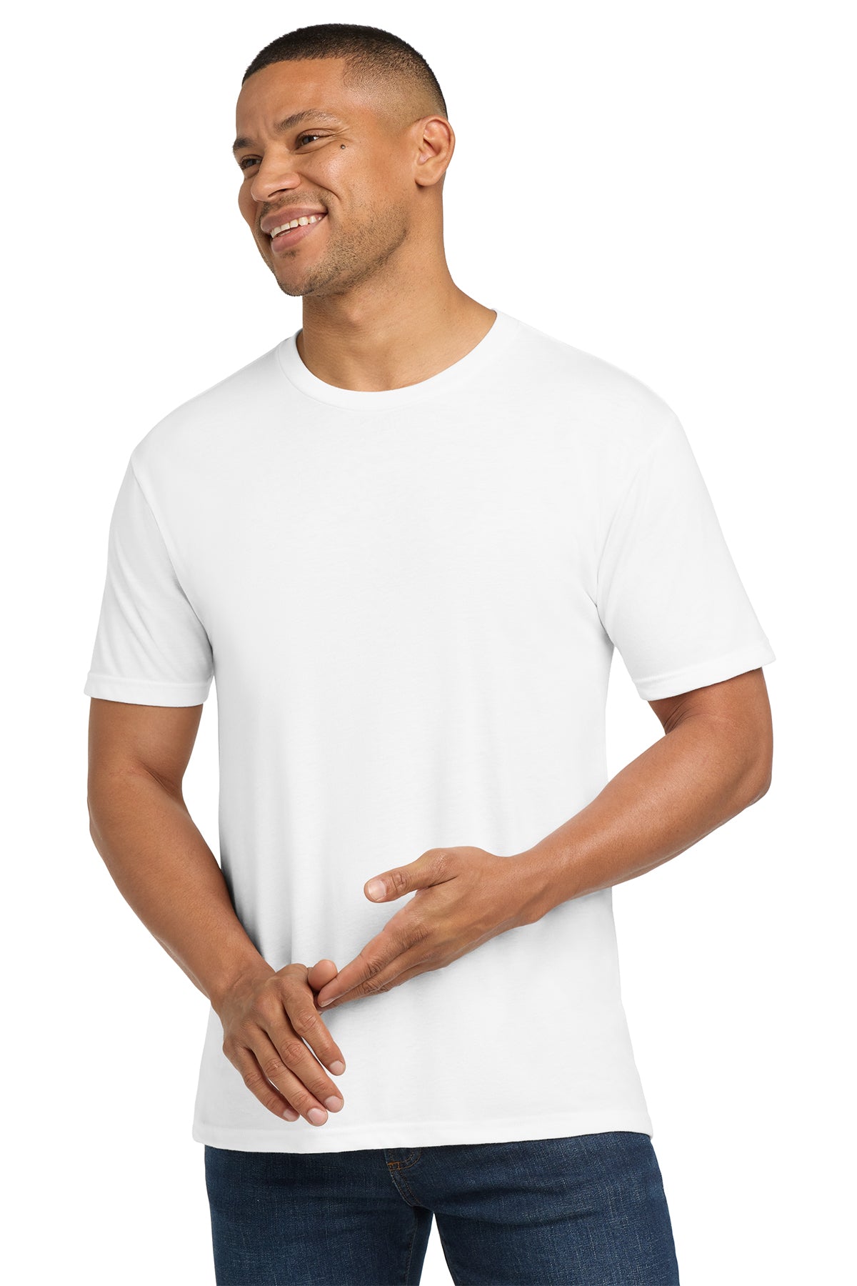 Next Level 6010 Tri-Blend T-Shirt - Solid White