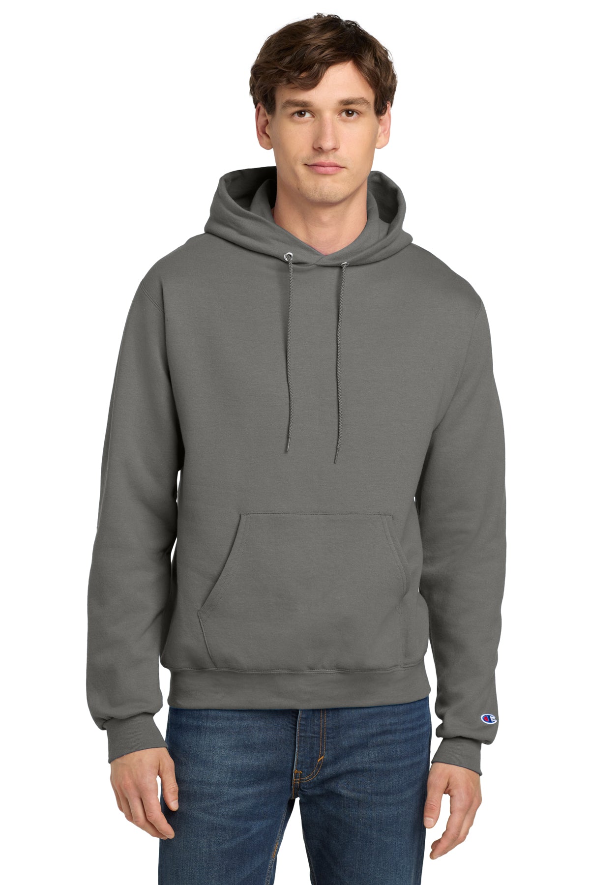 Champion S700 Powerblend Hoodie - Stone Gray