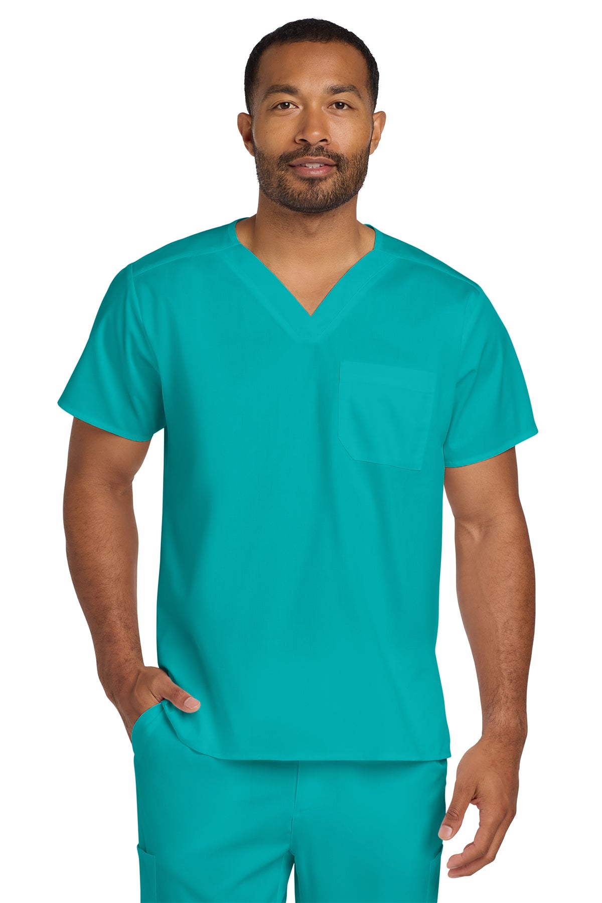 Wink® Unisex WorkFlex Chest Pocket V-Neck Top| WW3160