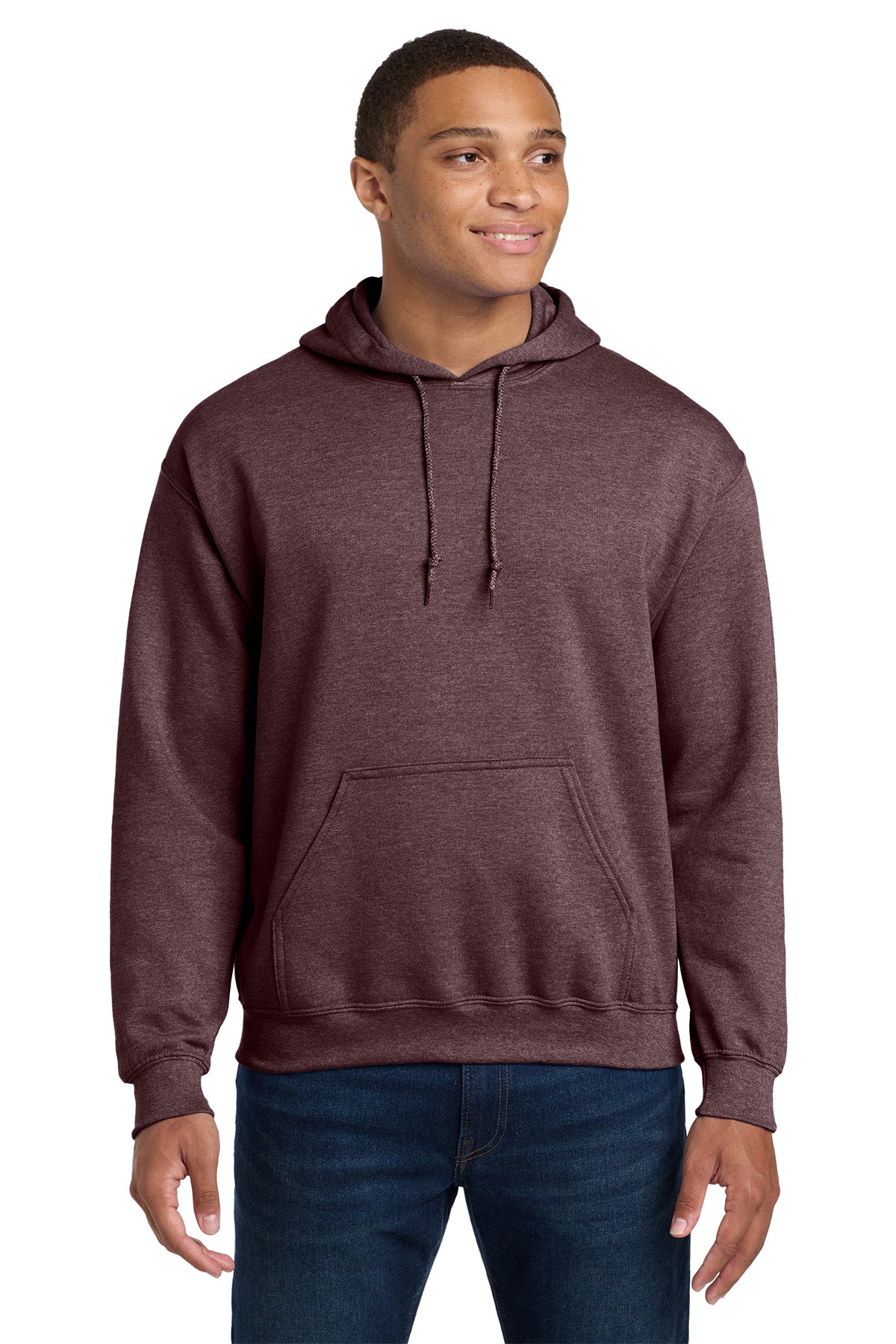 Gildan 18500 Heavy Blend Hoodie - Heather Dark Maroon